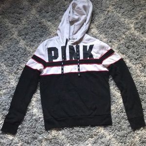 pink hoodie
